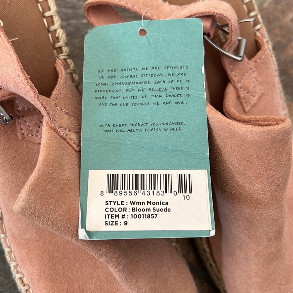 Toms Monica Suede Espadrille Wedge - Picture 4 of 4